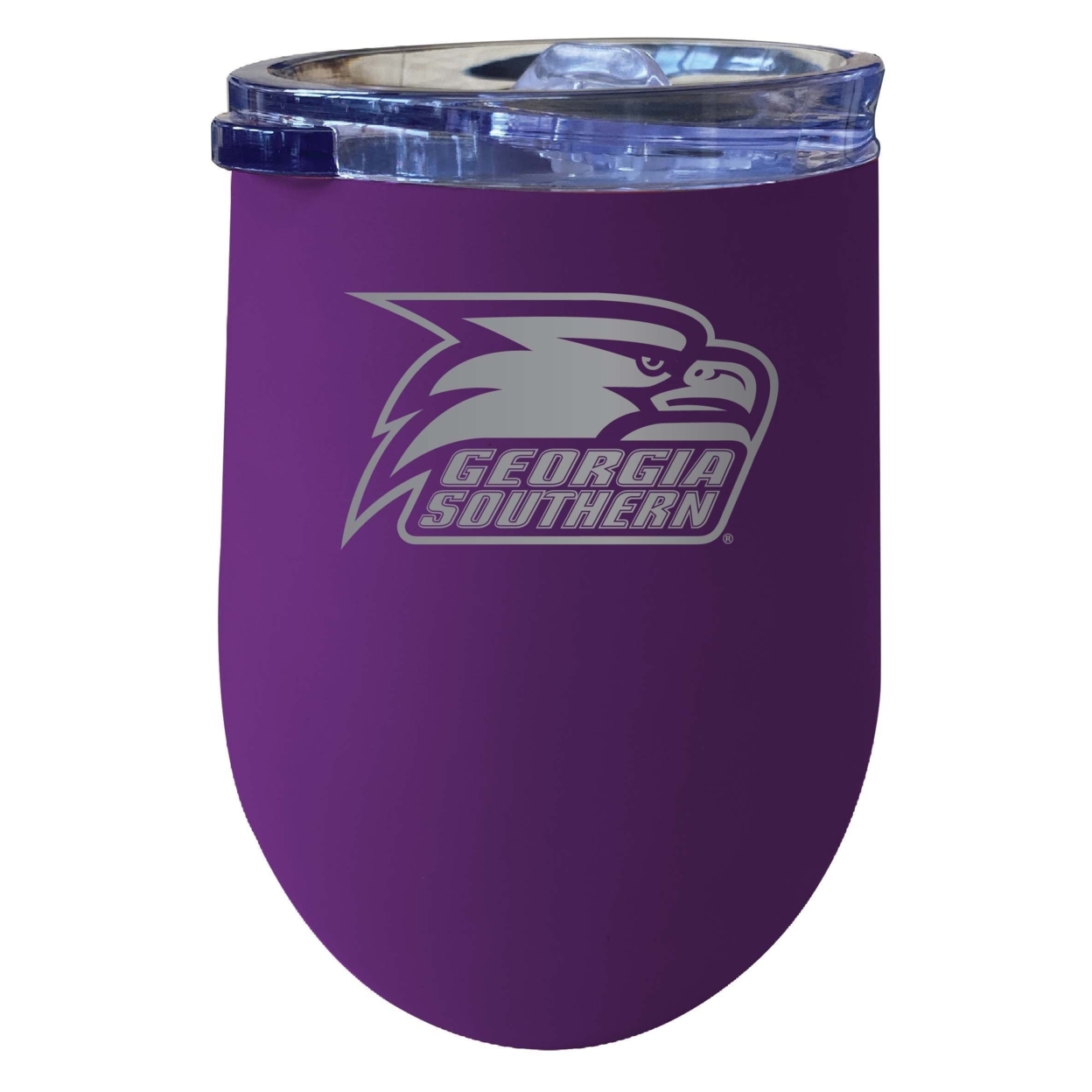 Georgia Southern Eagles 12 Oz Etched Insulated Wine Stainless Steel Tumbler Purple