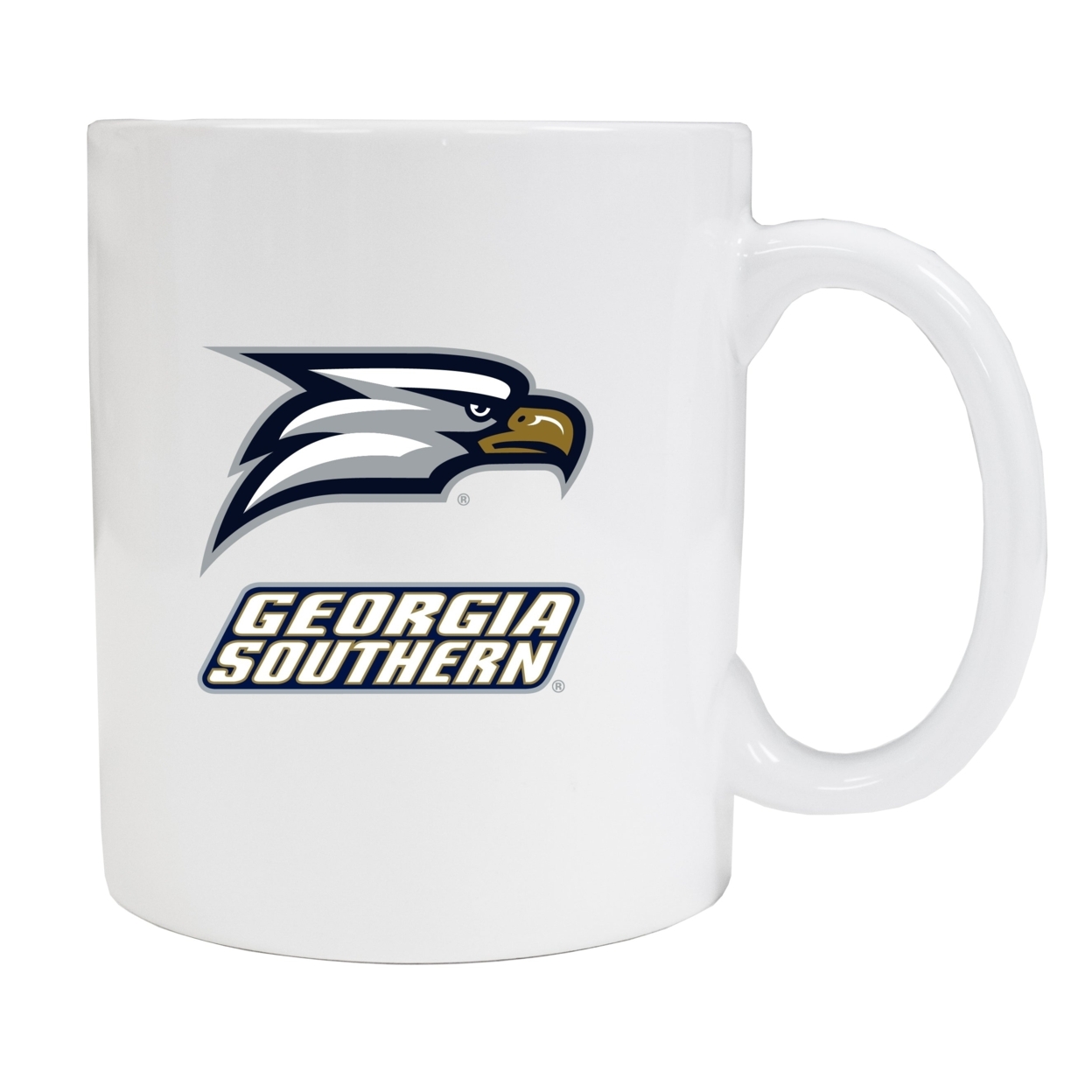 Georgia Southern Eagles White Ceramic Mug (White).
