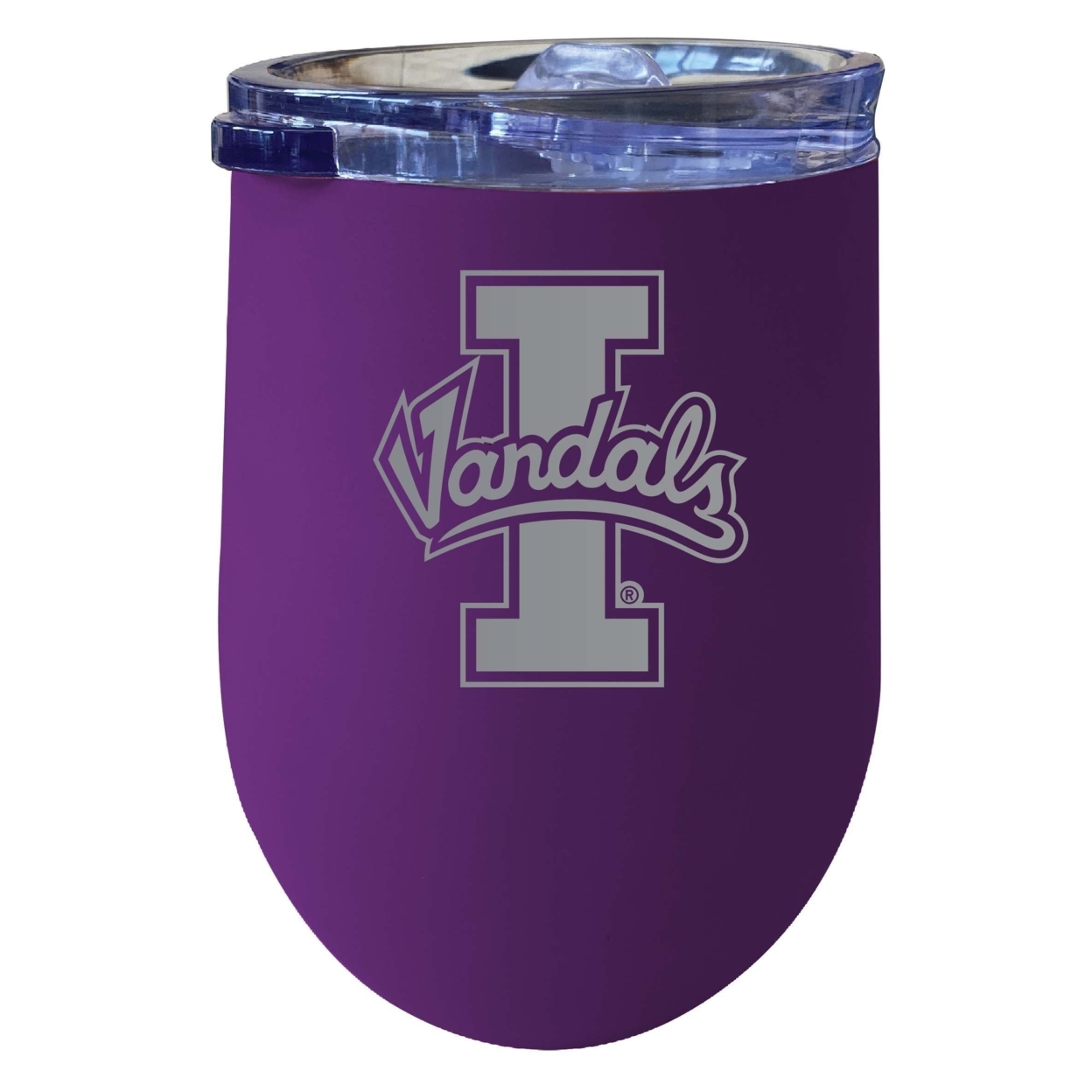 Idaho Vandals 12 Oz Etched Insulated Wine Stainless Steel Tumbler Purple