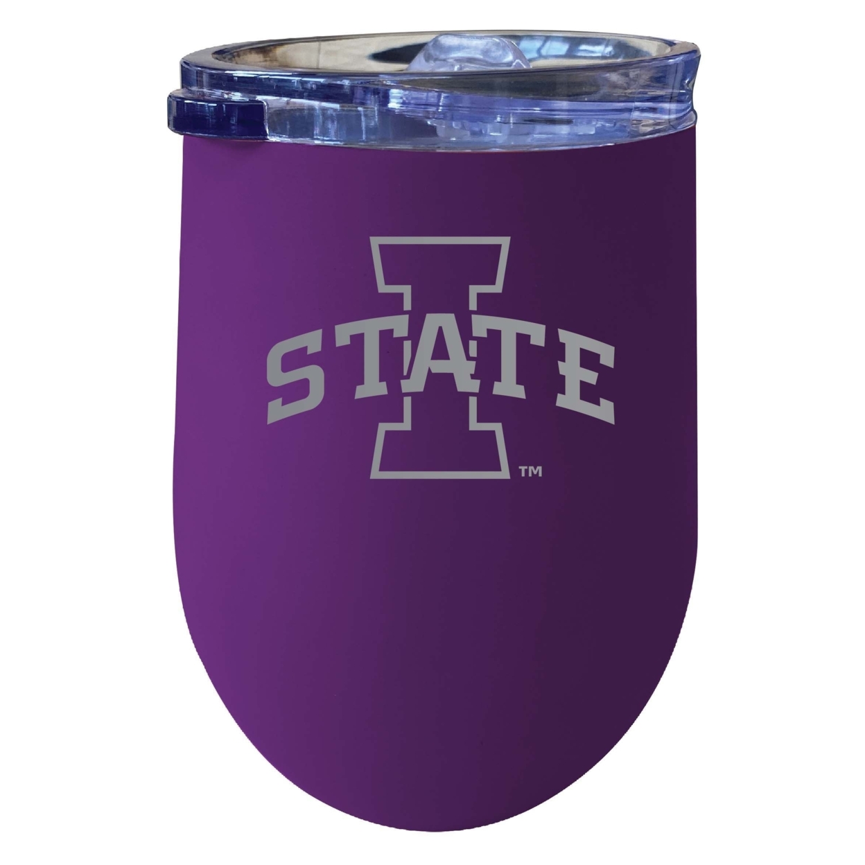 Iowa State Cyclones 12 Oz Etched Insulated Wine Stainless Steel Tumbler Purple