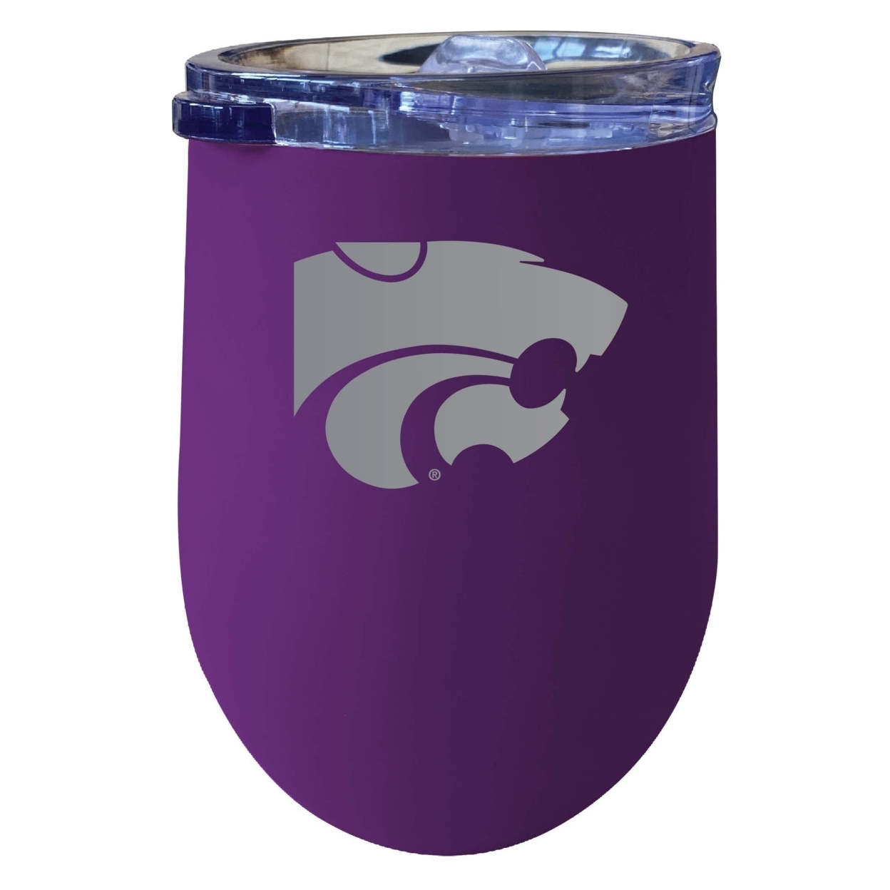 Kansas State Wildcats 12 Oz Etched Insulated Wine Stainless Steel Tumbler Purple