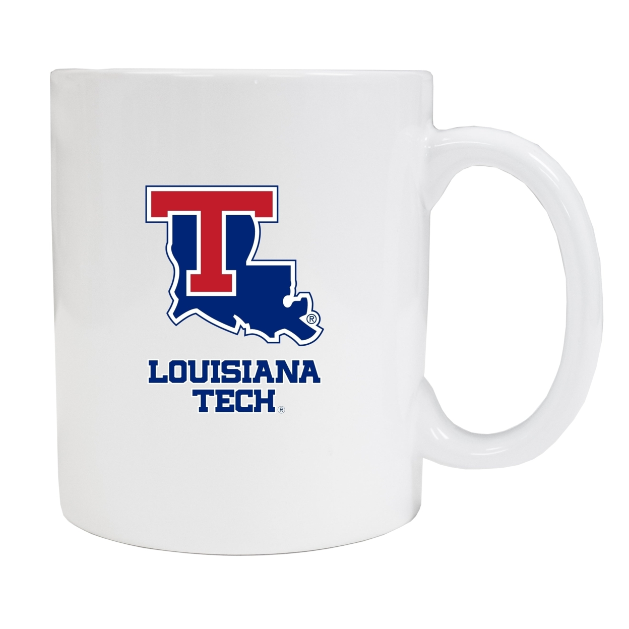 Louisiana Tech Bulldogs White Ceramic Mug (White).