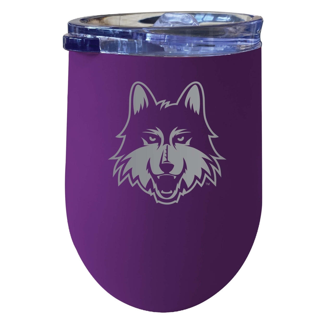 Loyola University Ramblers 12 Oz Etched Insulated Wine Stainless Steel Tumbler Purple