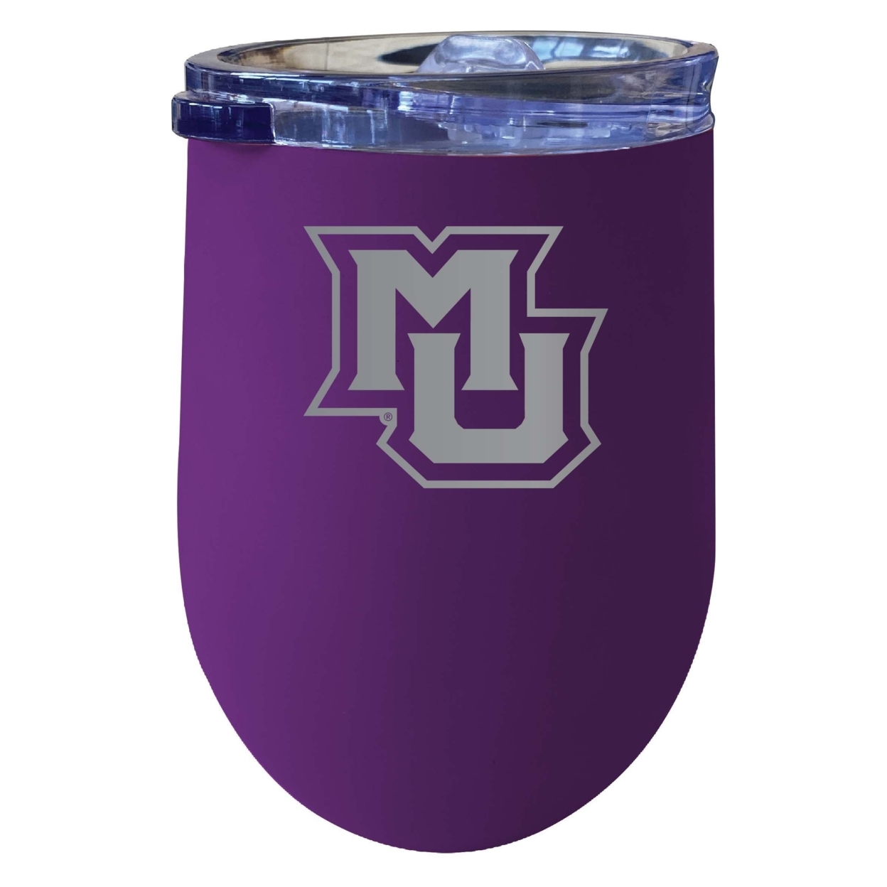 Marquette Golden Eagles 12 Oz Etched Insulated Wine Stainless Steel Tumbler Purple
