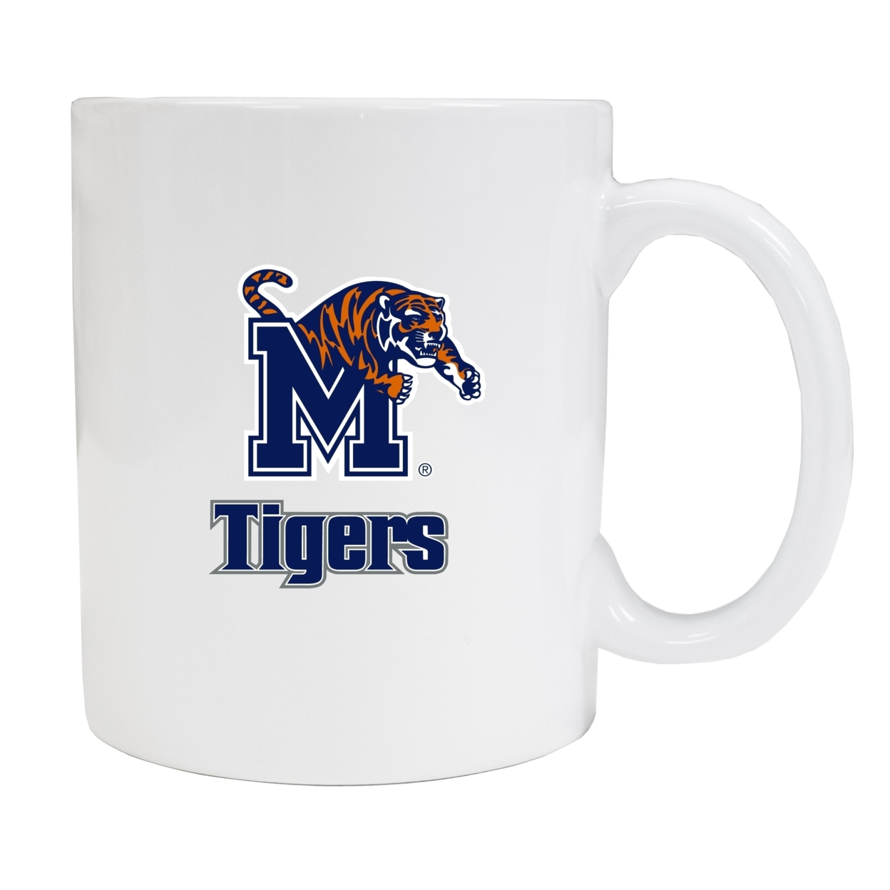 Memphis Tigers White Ceramic Mug (White).