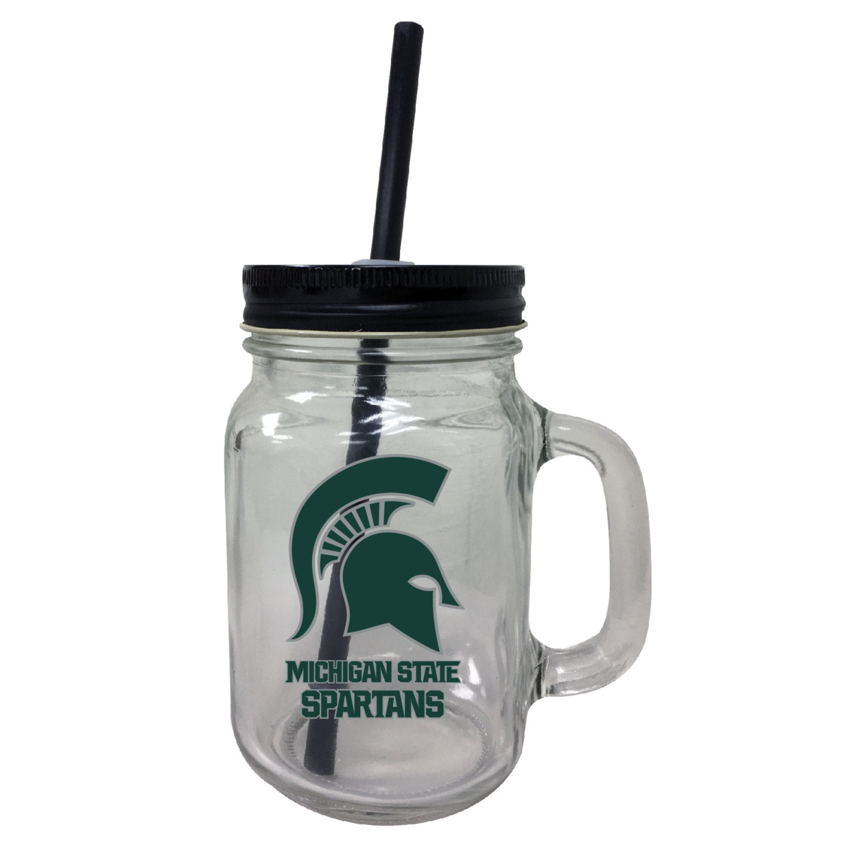 Michigan State Spartans 16 Oz Mason Jar Glass 2 Pack