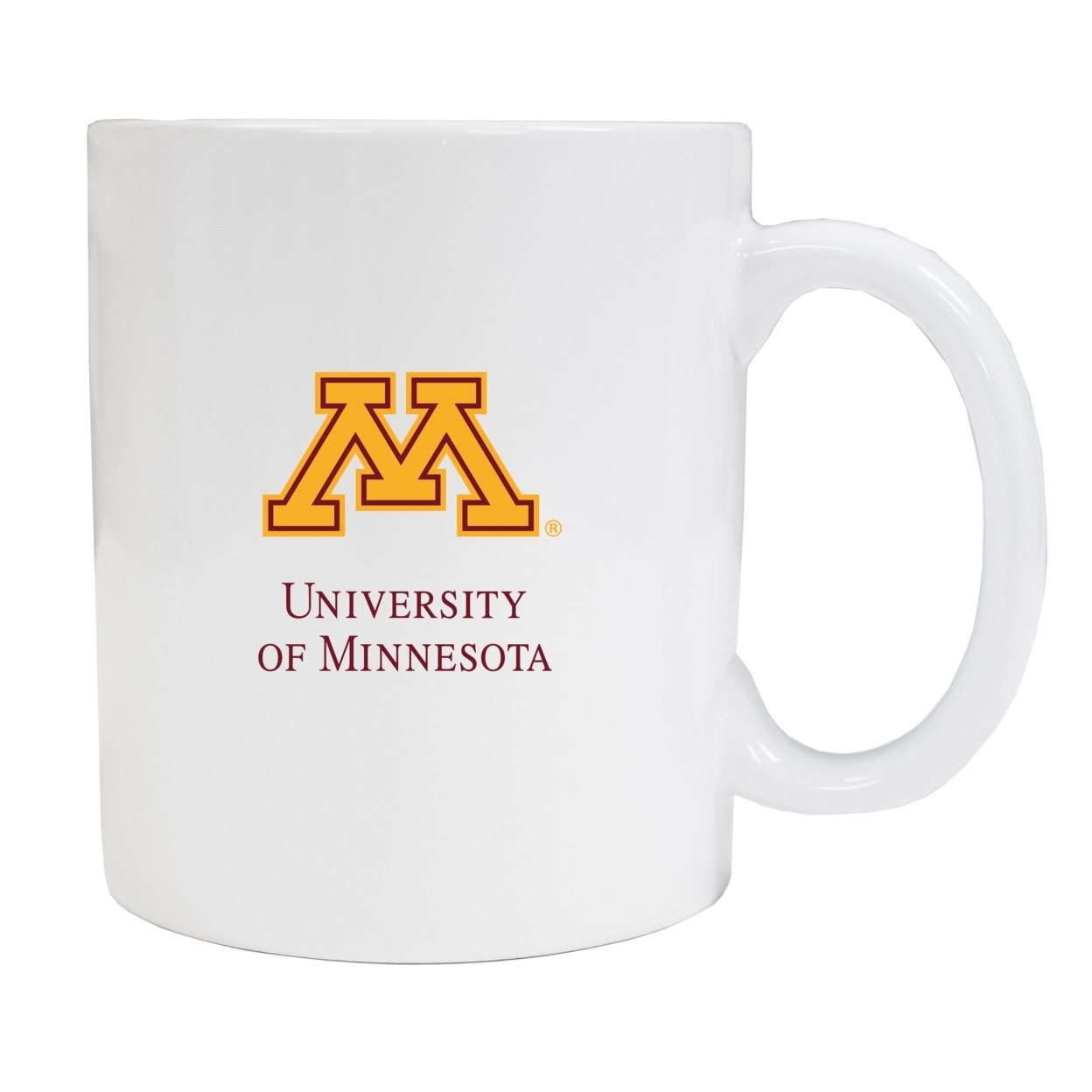Minnesota Gophers White Ceramic Coffee Mug 2-Pack (White).