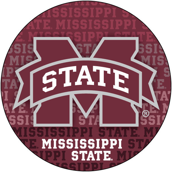 Mississippi State Bulldogs 4 Inch Round Word Magnet