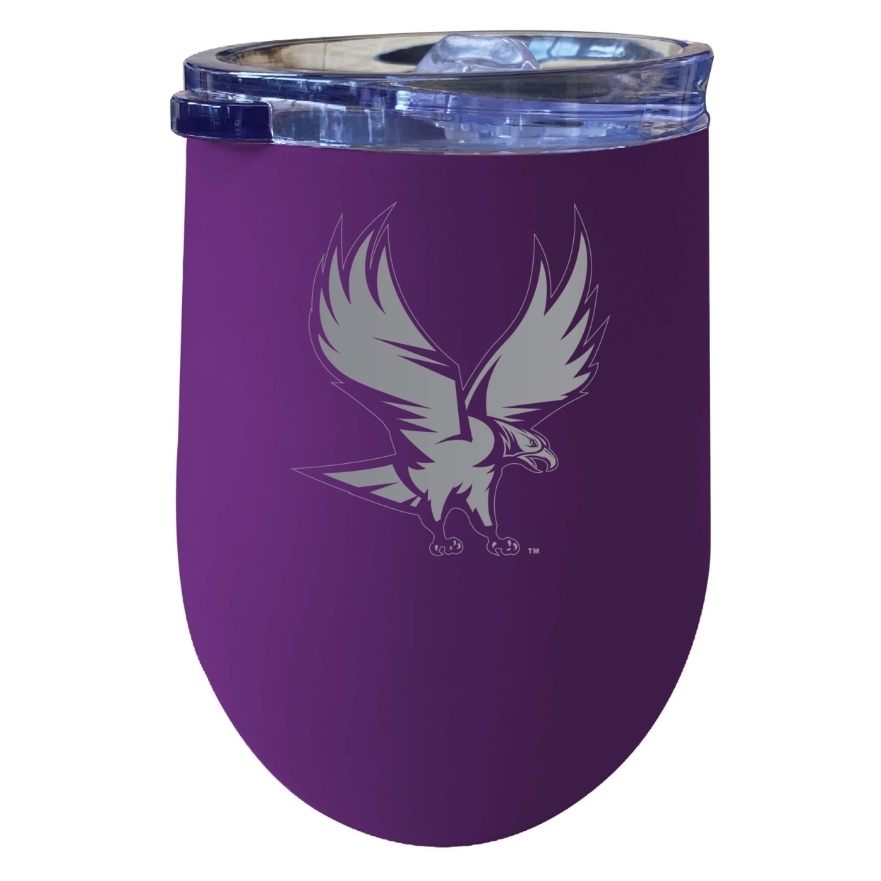 North Carolina Central Eagles 12 Oz Etched Insulated Wine Stainless Steel Tumbler Purple