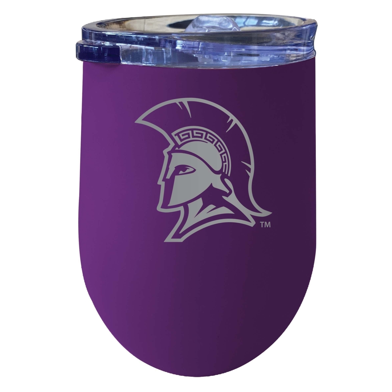 North Carolina Greensboro Spartans 12 Oz Etched Insulated Wine Stainless Steel Tumbler Purple