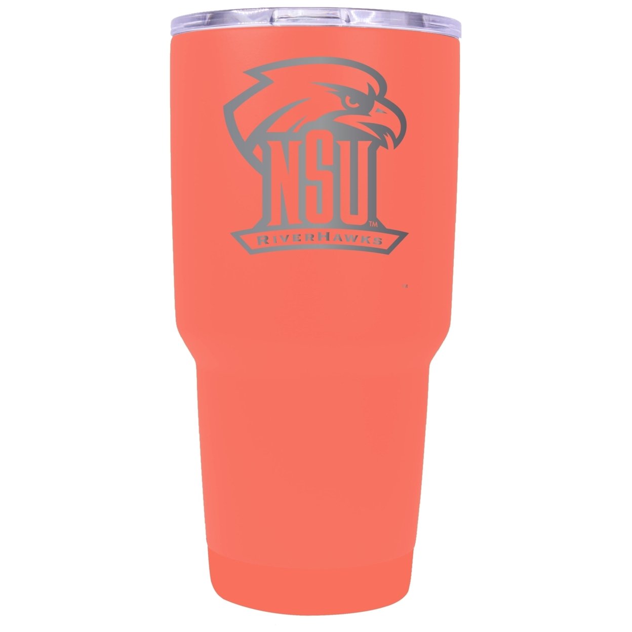 Northeastern State University Riverhawks 24 Oz Insulated Tumbler Etched - Coral