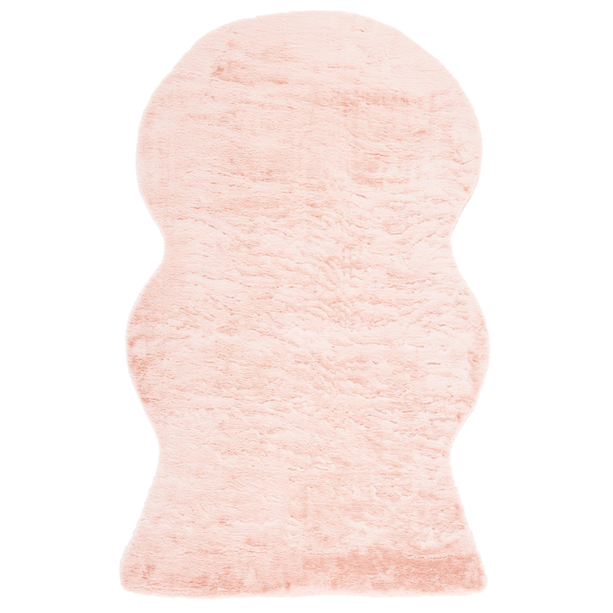 SAFAVIEH Faux Sheep Skin FSS515U Light Pink Rug - 6' X 9'