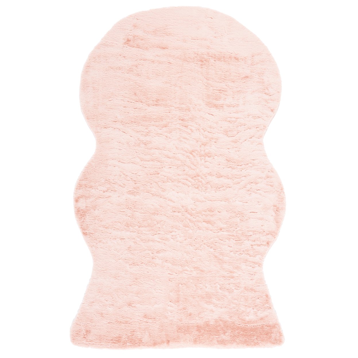 SAFAVIEH Faux Sheep Skin FSS515U Light Pink Rug - 3' X 5'