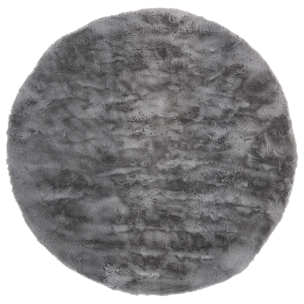 SAFAVIEH Faux Sheep Skin Collection FSS535D Grey Rug - 4' Round
