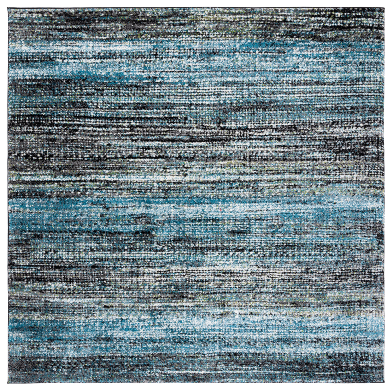 SAFAVIEH Porcello Collection PRL6943G Charcoal / Blue Rug - 6' 7 Square