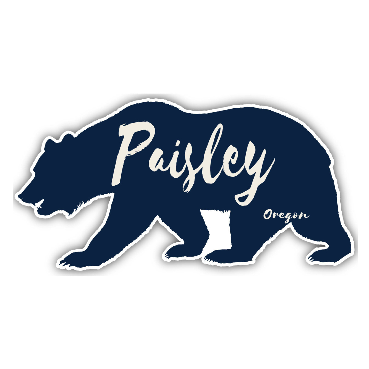 Paisley Oregon Souvenir Decorative Stickers (Choose Theme And Size) - Single Unit, 4-Inch, Great Outdoors