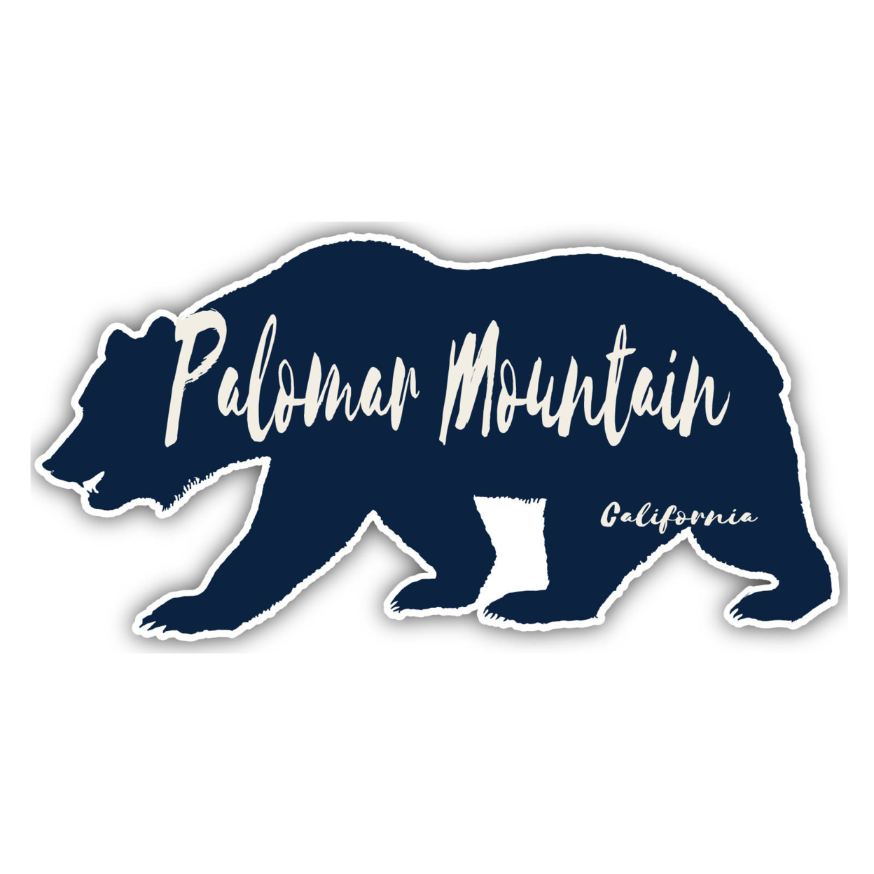 Palomar Mountain California Souvenir Decorative Stickers (Choose Theme And Size) - Single Unit, 4-Inch, Tent