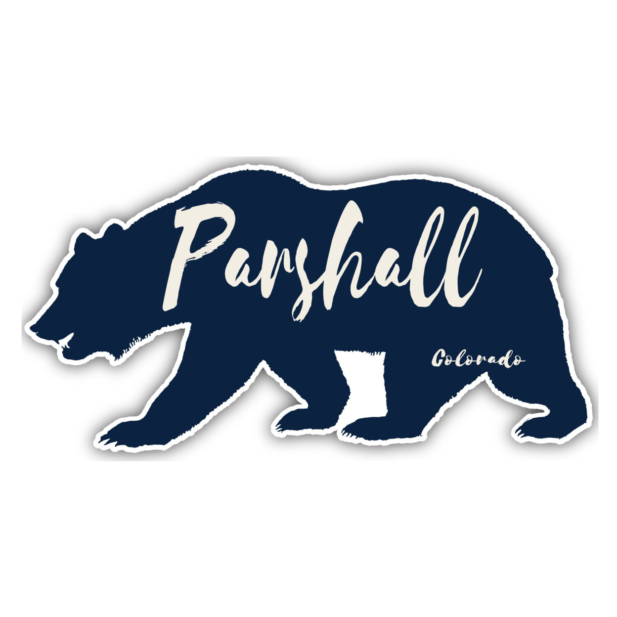 Parshall Colorado Souvenir Decorative Stickers (Choose Theme And Size) - Single Unit, 2-Inch, Bear