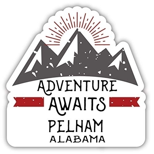 Pelham Alabama Souvenir Decorative Stickers (Choose Theme And Size) - Single Unit, 2-Inch, Adventures Awaits