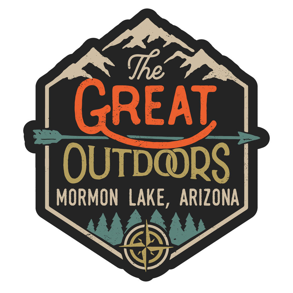 Mormon Lake Arizona Souvenir Decorative Stickers (Choose Theme And Size) - Single Unit, 2-Inch, Great Outdoors