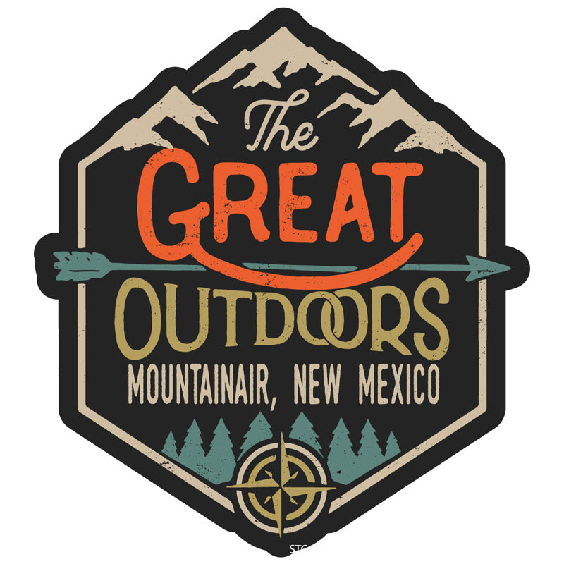 Mountainair New Mexico Souvenir Decorative Stickers (Choose Theme And Size) - Single Unit, 2-Inch, Tent