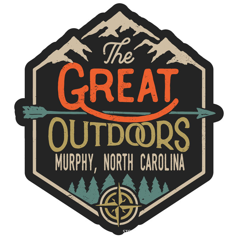 Murphy North Carolina Souvenir Decorative Stickers (Choose Theme And Size) - Single Unit, 2-Inch, Great Outdoors