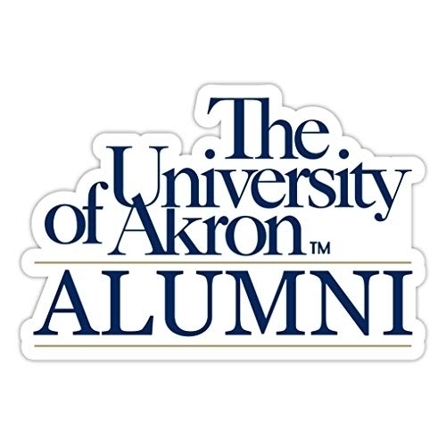 Akron Zips Alumni 4 Sticker - (4 Pack)