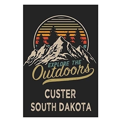 Custer South Dakota Souvenir 2x3-Inch Fridge Magnet Explore The Outdoors