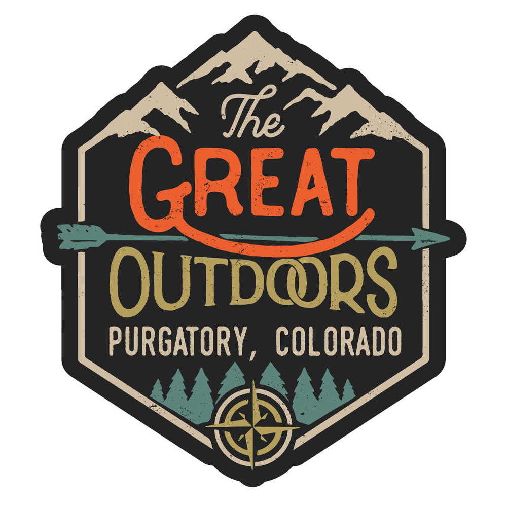 Purgatory Colorado Souvenir Decorative Stickers (Choose Theme And Size) - Single Unit, 2-Inch, Tent