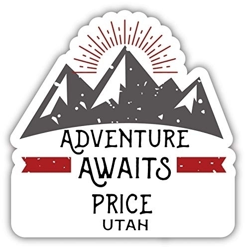 Price Utah Souvenir Decorative Stickers (Choose Theme And Size) - Single Unit, 2-Inch, Adventures Awaits