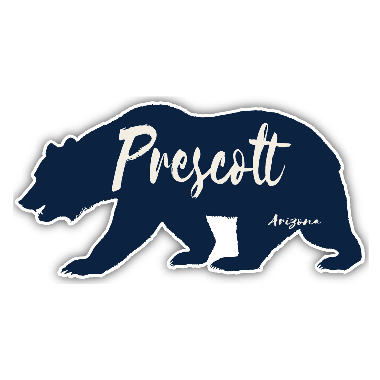 Prescott Arizona Souvenir Decorative Stickers (Choose Theme And Size) - Single Unit, 2-Inch, Bear