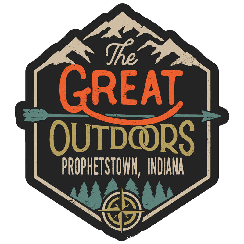 Prophetstown Indiana Souvenir Decorative Stickers (Choose Theme And Size) - Single Unit, 2-Inch, Great Outdoors