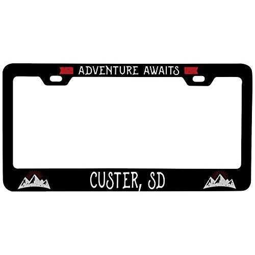 R And R Imports Custer South Dakota Vanity Metal License Plate Frame