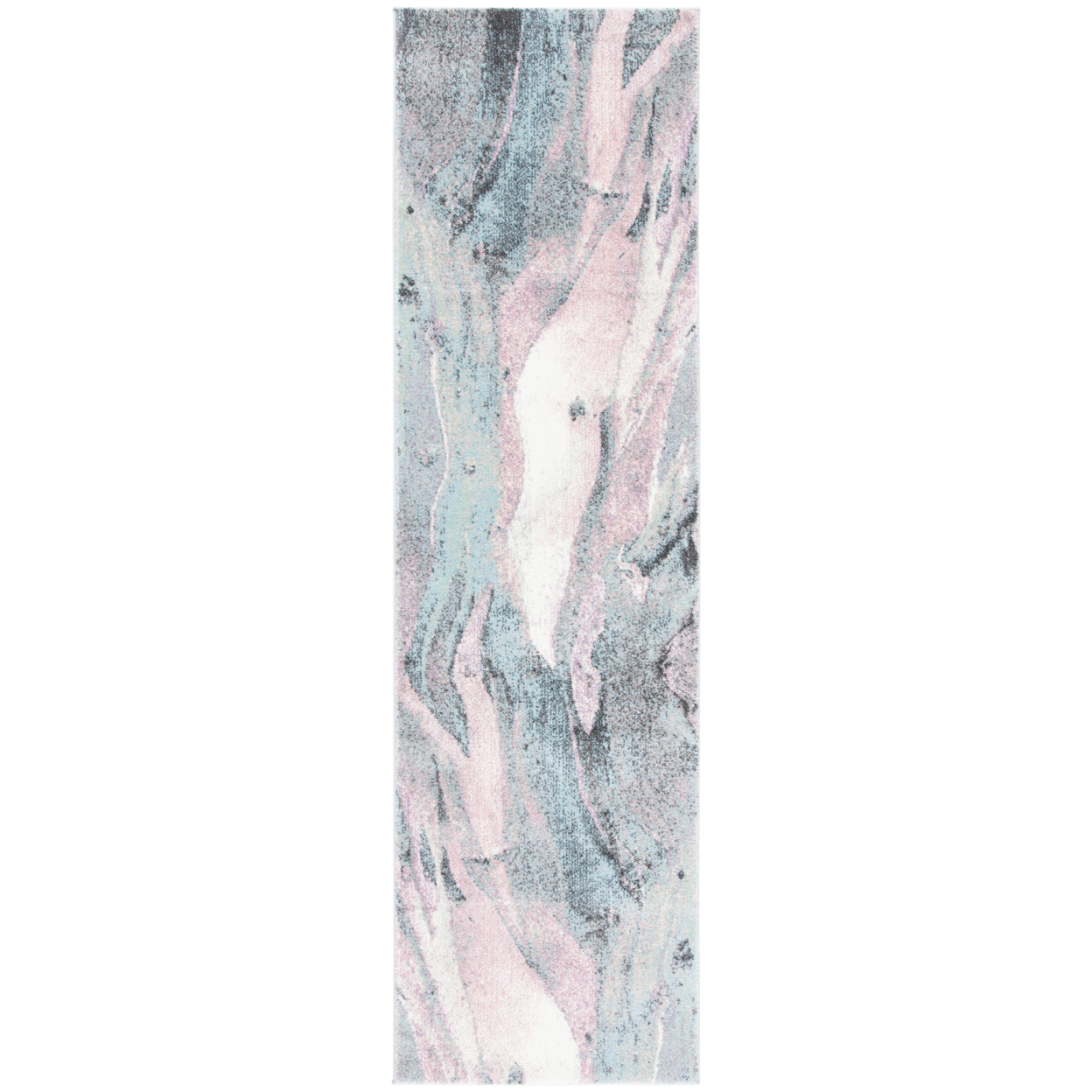 SAFAVIEH Glacier Collection GLA126U Pink / Blue Rug - 2' 3 X 10'
