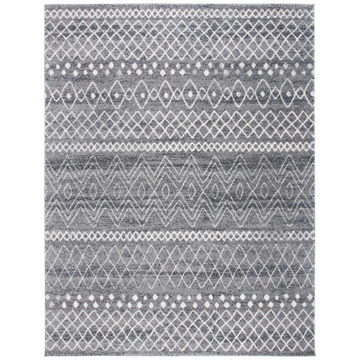 SAFAVIEH Madison Collection MAD798F Charcoal / Ivory Rug - 9 X 12