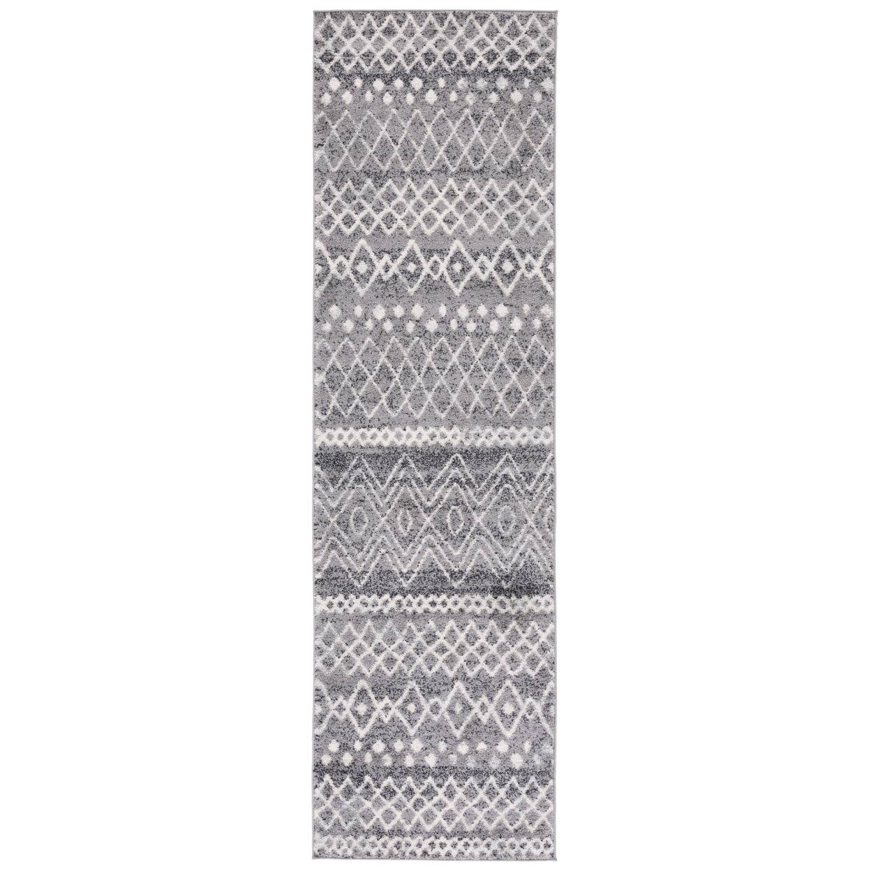 SAFAVIEH Madison Collection MAD798F Charcoal / Ivory Rug - 2-3 X 8