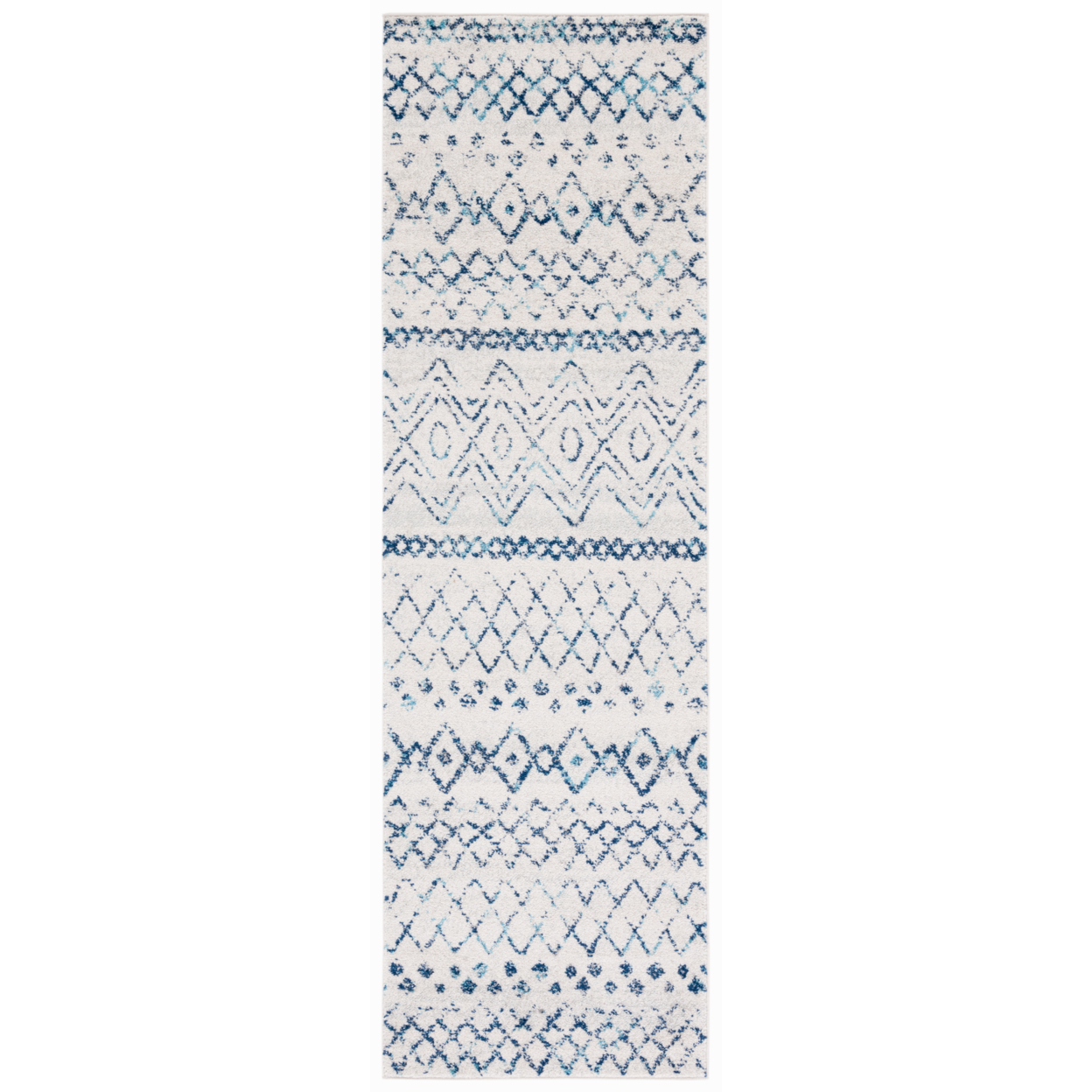 SAFAVIEH Madison Collection MAD798E Ivory / Navy Rug - 9 X 12