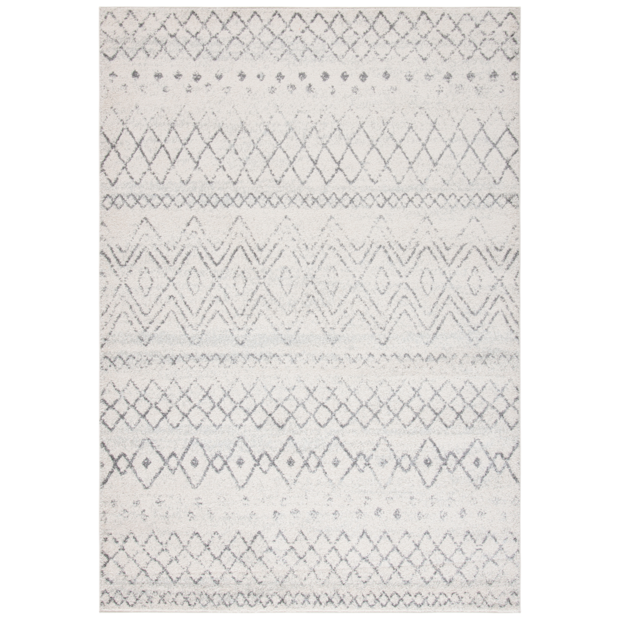 SAFAVIEH Madison Collection MAD798D Ivory / Charcoal Rug - 4 X 6
