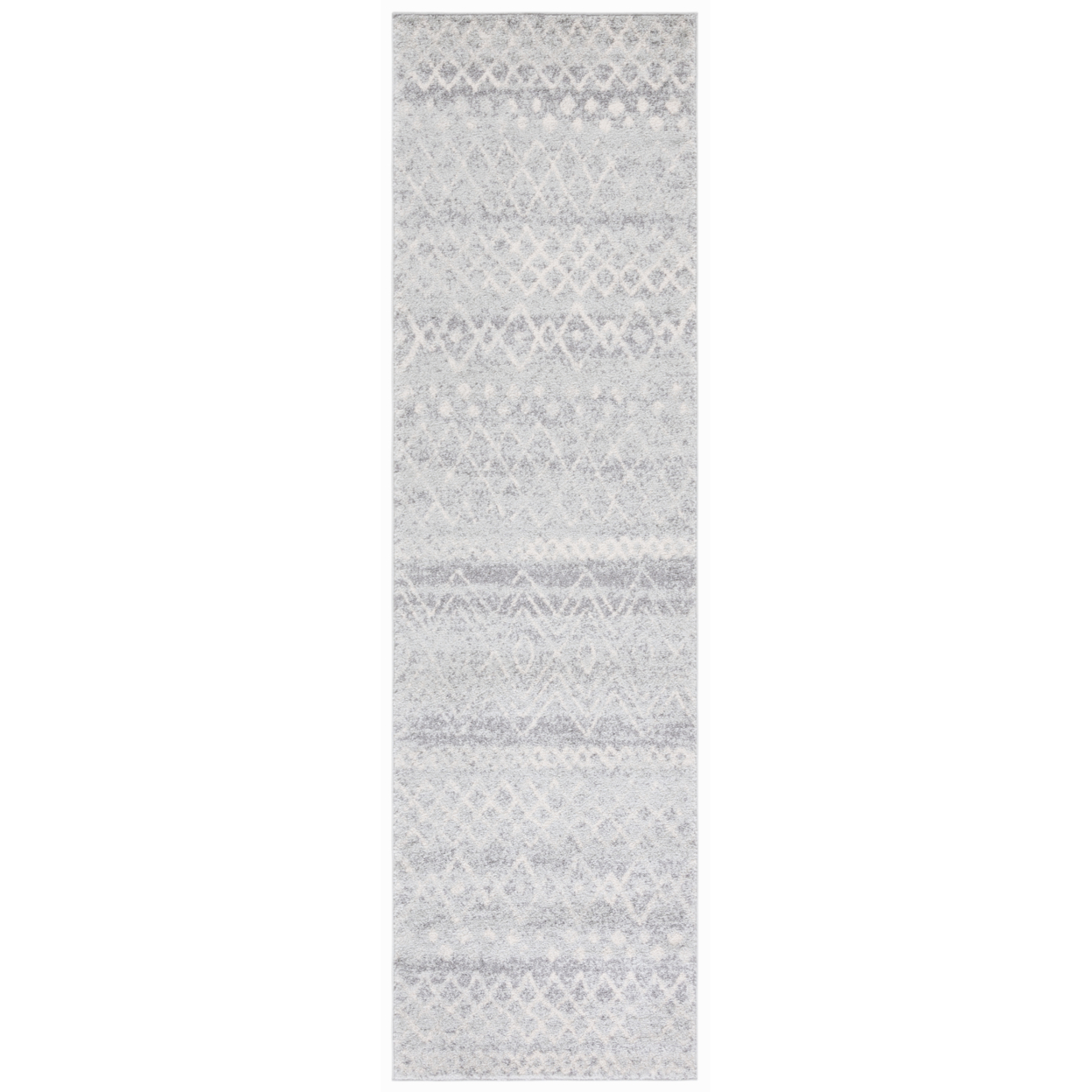 SAFAVIEH Madison Collection MAD798G Silver / Ivory Rug - 4' Square