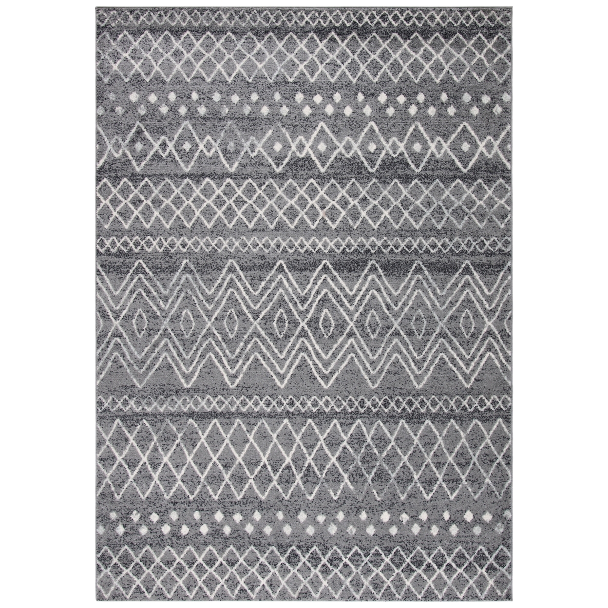 SAFAVIEH Madison Collection MAD798F Charcoal / Ivory Rug - 2-3 X 4