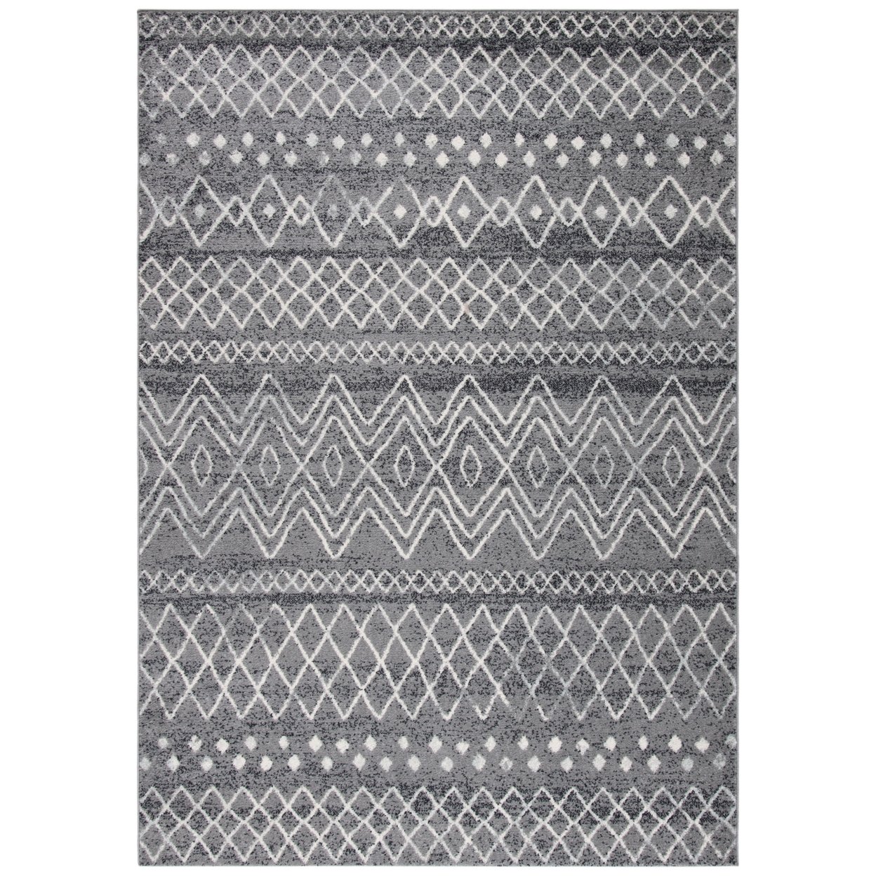 SAFAVIEH Madison Collection MAD798F Charcoal / Ivory Rug - 3 X 5