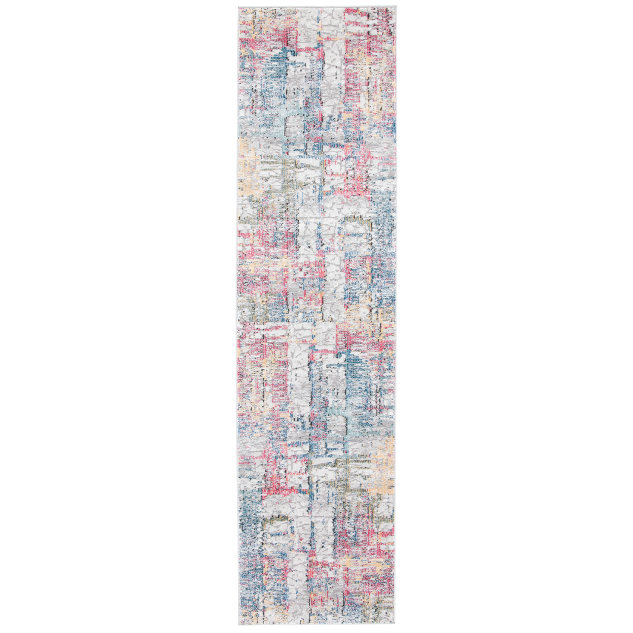 SAFAVIEH Porcello Collection PRL970A Ivory / Blue Rug - 2' 2 X 9'