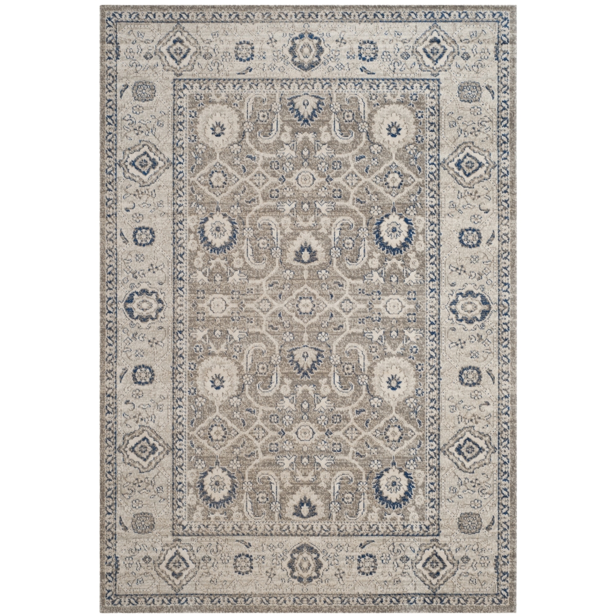 SAFAVIEH Patina Collection PTN322F Taupe / Ivory Rug - 5' 1 X 7' 6