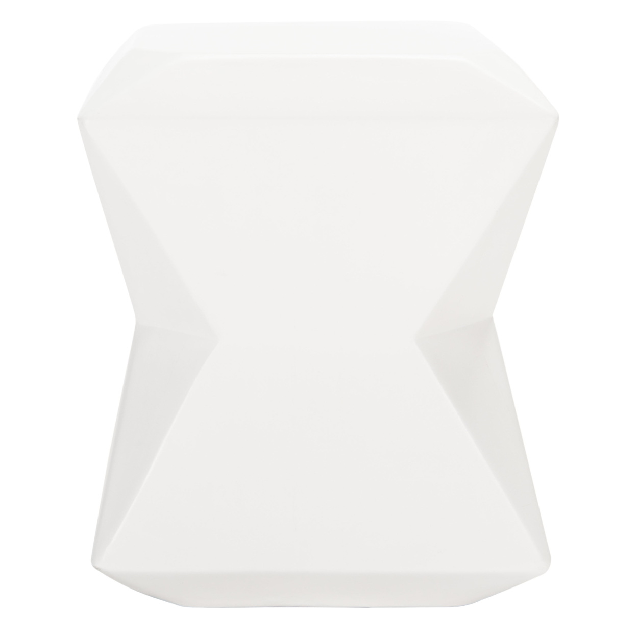 SAFAVIEH Outdoor Collection Conan Concrete Accent Stool Ivory