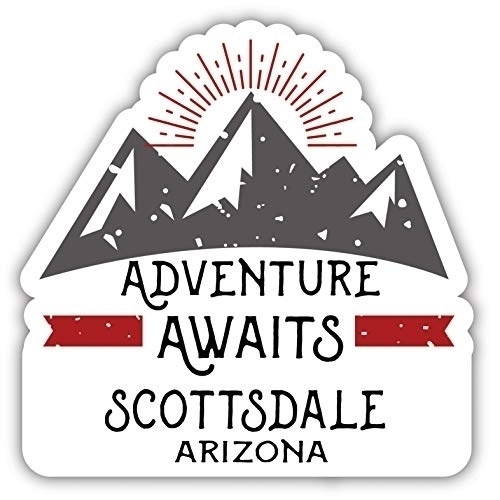 Scottsdale Arizona Souvenir Decorative Stickers (Choose Theme And Size) - Single Unit, 2-Inch, Adventures Awaits