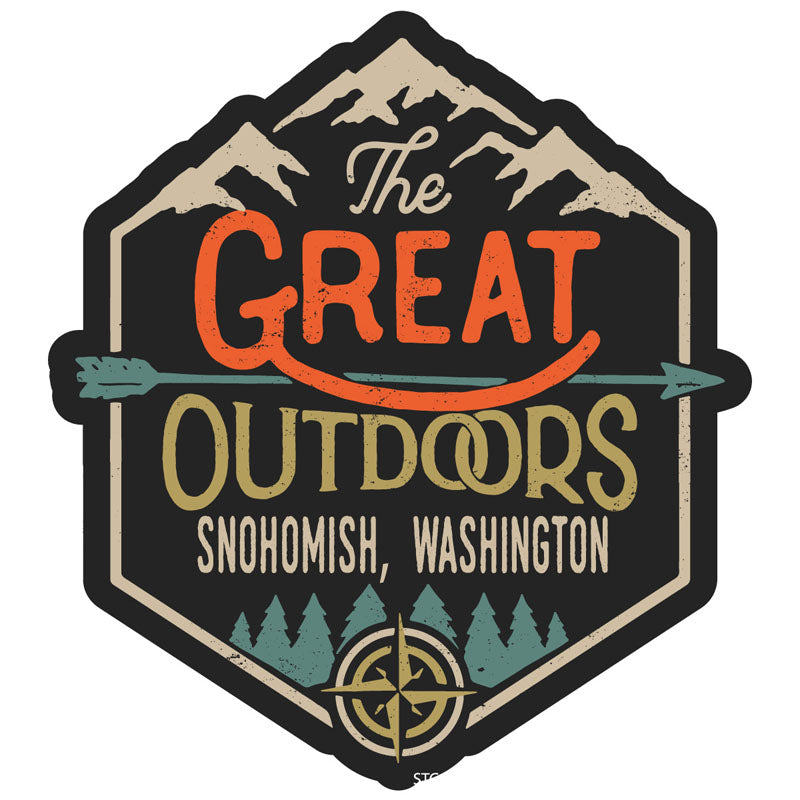 Snohomish Washington Souvenir Decorative Stickers (Choose Theme And Size) - Single Unit, 2-Inch, Great Outdoors
