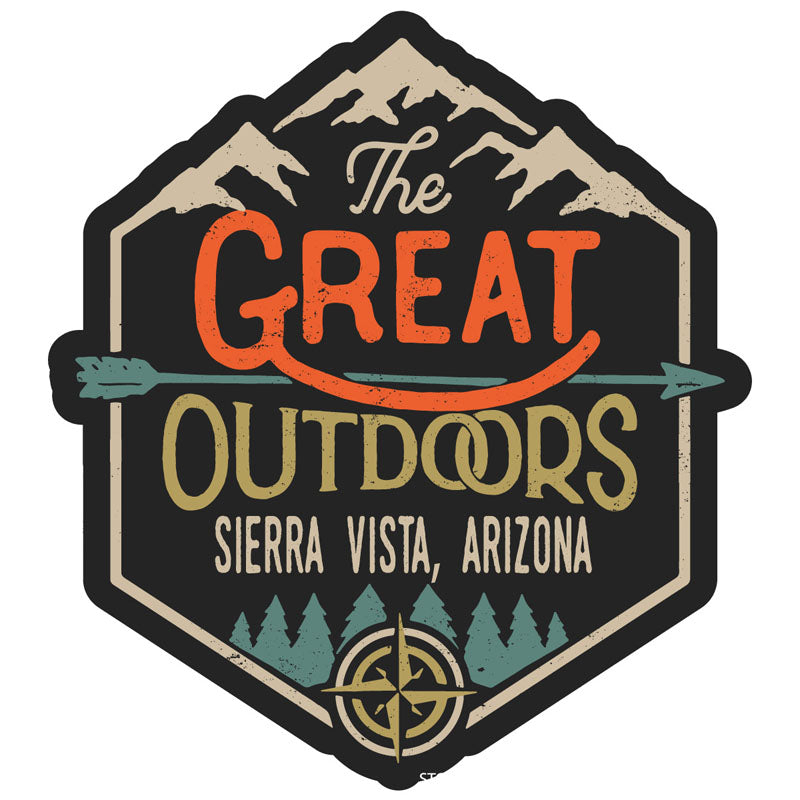 Sierra Vista Arizona Souvenir Decorative Stickers (Choose Theme And Size) - Single Unit, 4-Inch, Tent