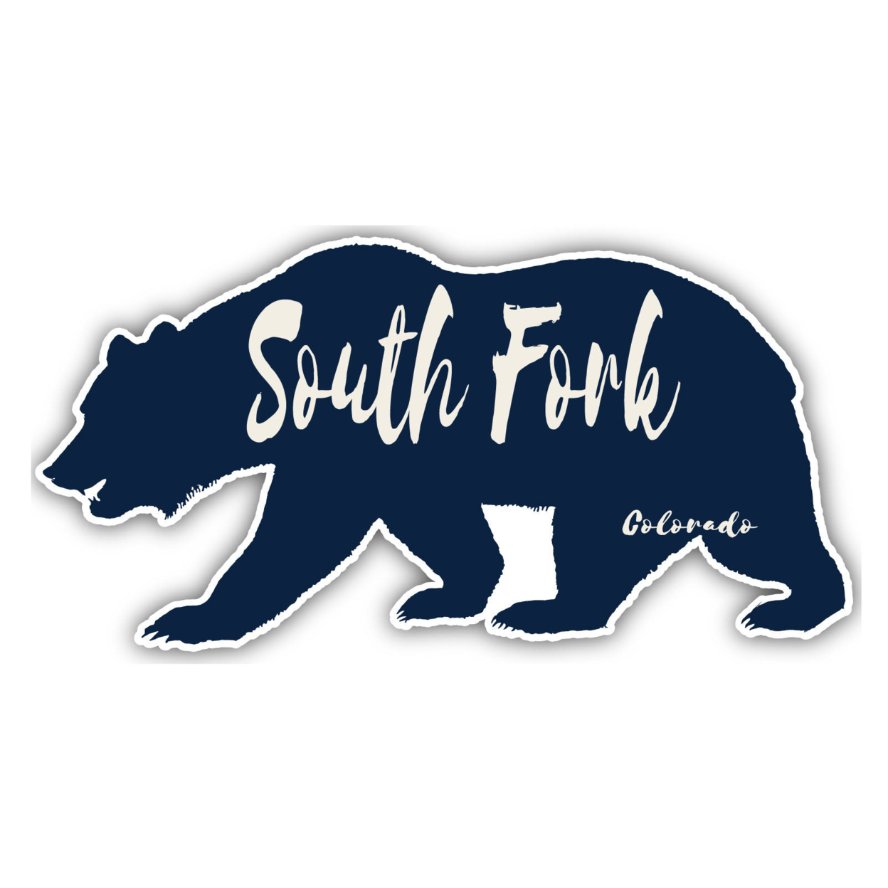 South Fork Colorado Souvenir Decorative Stickers (Choose Theme And Size) - Single Unit, 4-Inch, Camp Life