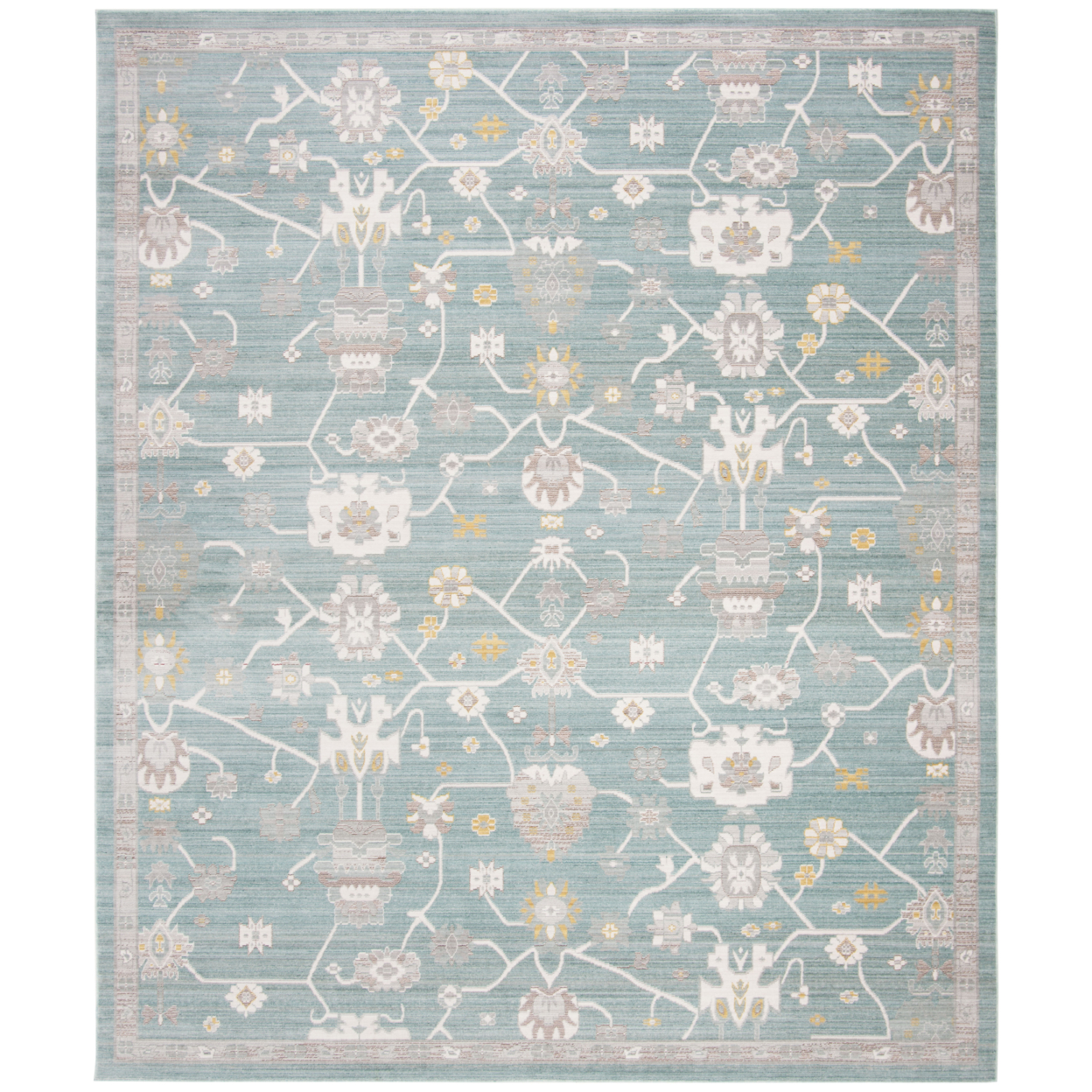 SAFAVIEH Valencia Collection VAL116S Steel Blue Rug - 6' X 9'