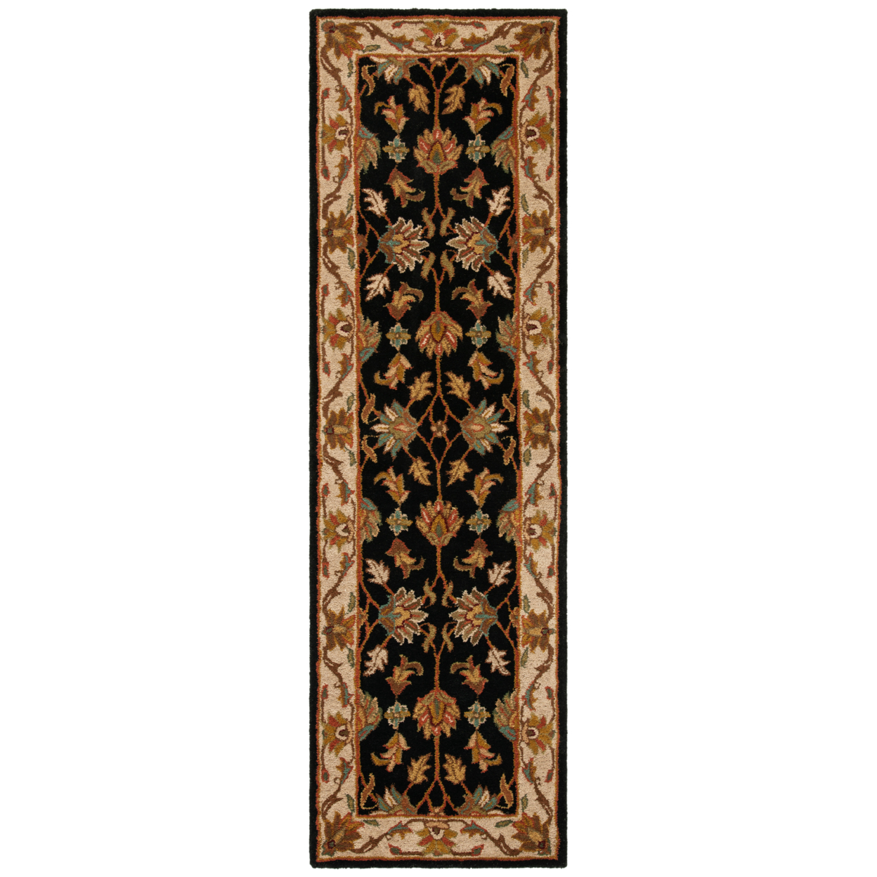 Ottomanson Ottohome Traditional Floral Non Slip Area Rug - Dark Red 2'3 x 3